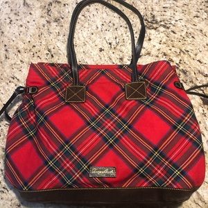 Dooney and Bourke Tartan Victoria bag